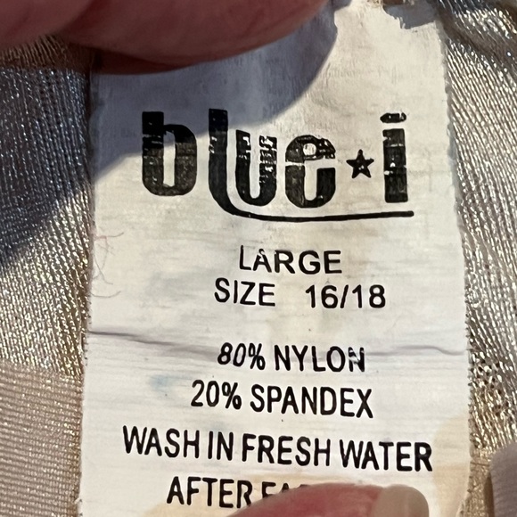 Blue i Rashguard Swim Top Youth Large 16/18 - Picture 4 of 4